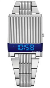 96C139 Bulova Computron Archive Series digital LED watch in retro 70s design | 96C139