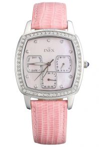 A69230S14KV Inex Ladies Pink Day Date Crystals 34mm