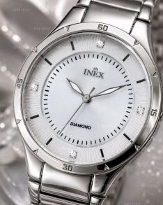 A69462S4P Inex Ladies 4 Diamonds Mother-of-Pearl 35mm