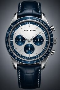 AIW8705 Aistrup AIW8705 Classic Sapphire Chronograph men's watch with panda dial and blue details | AIW8705