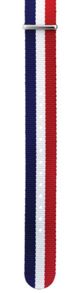 ANATO18BHR IHS 18mm Blue White Red Nato strap NATO18BHR