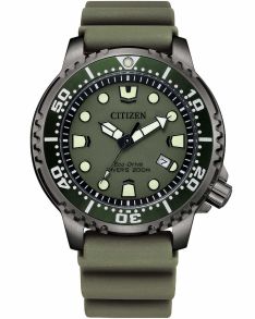 BN0157-11X Citizen Promaster Marine Eco-Drive diver's watch in military green | BN0157-11X