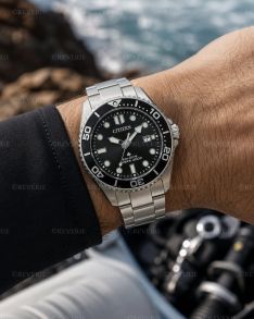 BN0261-51E Citizen Mens Solar-Powered Steel Sapphire Diver 40mm