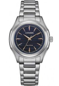 FE2110-81L Citizen women's watch with Eco-Drive and blue dial in stainless steel | FE2110-81L