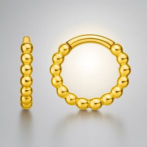 CTJ23 Carrie Taylor Beaded Mini Hoop CTJ23