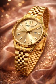 CTW501 Carrie Taylor 32mm Golden Classic Date Sapphire CTW501