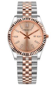 CTW504 Chic and Sophisticated: The Carrie Taylor 32mm Rosegold Two-Tone Watch