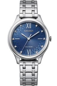 EM0500-73L Citizen Eco-Drive women's watch with patterned blue dial | EM0500-73L