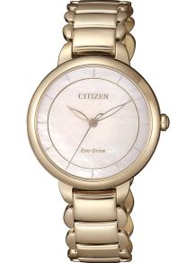 EM0673-83D Citizen Eco-drive women's watch with mother-of-pearl dial | Rose gold-plated elegance with six months power reserve | EM0673-83D