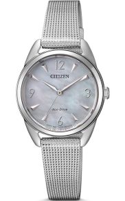 EM0681-85D Citizen Eco-Drive women's watch with mother-of-pearl dial and mesh strap | EM0681-85