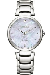 EM0850-80D Citizen Eco-Drive women's watch with mother-of-pearl dial and steel design | EM0850-80D