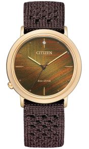 EM1003-48X Citizen L Ambiluna women's watch in rose gold with E031 movement and lab-created diamond | EM1003-48X