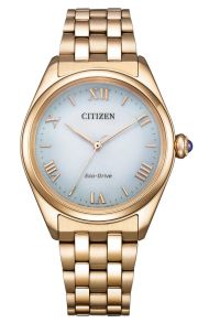 EM1143-81X Citizen Eco-Drive women's watch with light green dial and rose gold-colored steel bracelet | EM1143-81X