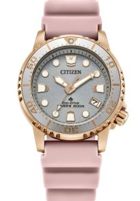 EO2023-00A Citizen Eco-Drive women's diving watch with pink strap | EO2023-00A
