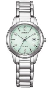 FE1241-71X Citizen Eco-Drive women's watch with mint green dial | FE1241-71X