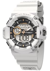 FIBEXMX04 Polar White Athletic Watch - Fibex AnaDigi FIBEXMX04