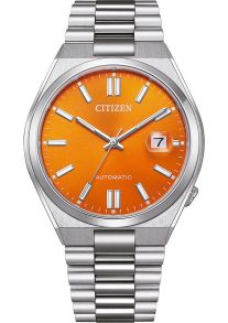 NJ0151-88Z Citizen Tsuyosa Automatic men's watch in steel with 8210 movement and orange dial | NJ0151-88Z
