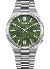 NJ0159-86X Citizen Tsuyosa automatic men's watch with camouflage dial and steel bracelet | NJ0159-86X