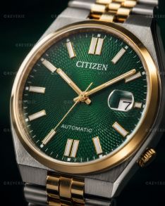NK0024-54X Citizen Two-Tone Automatic Green Dial Sapphire 40mm