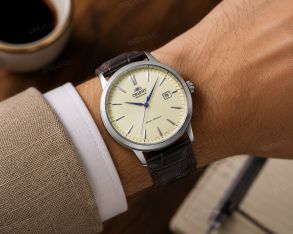 RA-AC0F16S Orient Mens Automatic Ivory Leather 41mm