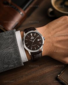 RA-AC0F17Y Orient Automatic Brown Dial Brown Leather 41mm
