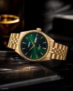 RL468AX9 Lorus Mens Golden Green Automatic 42mm
