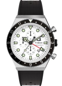 TW2V70100 Timex Q 3-Time Zone Chronograph TW2V70100