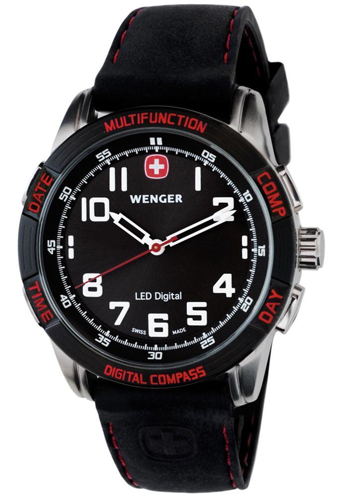 Wenger LED Nomad Compass Black/Red - 70430 - RIP