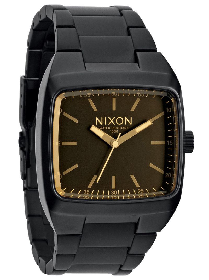 NIXON THE MANUAL II 腕時計 メンズ　ニクソン　スクエア Nixon Manual II Matte Black/Orange Tint A244-1354