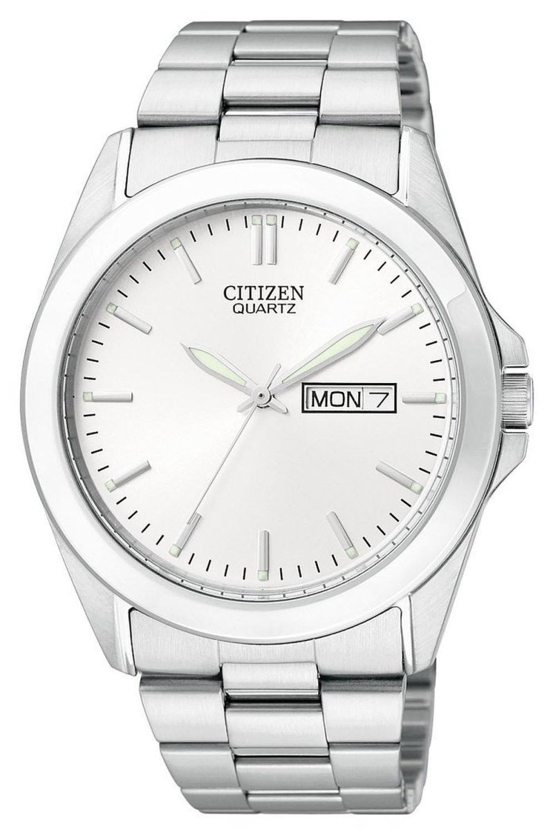 CITIZEN クォーツデジアナウォッチ Citizen Mens Quartz Steel/White BF0580-57A - RIP