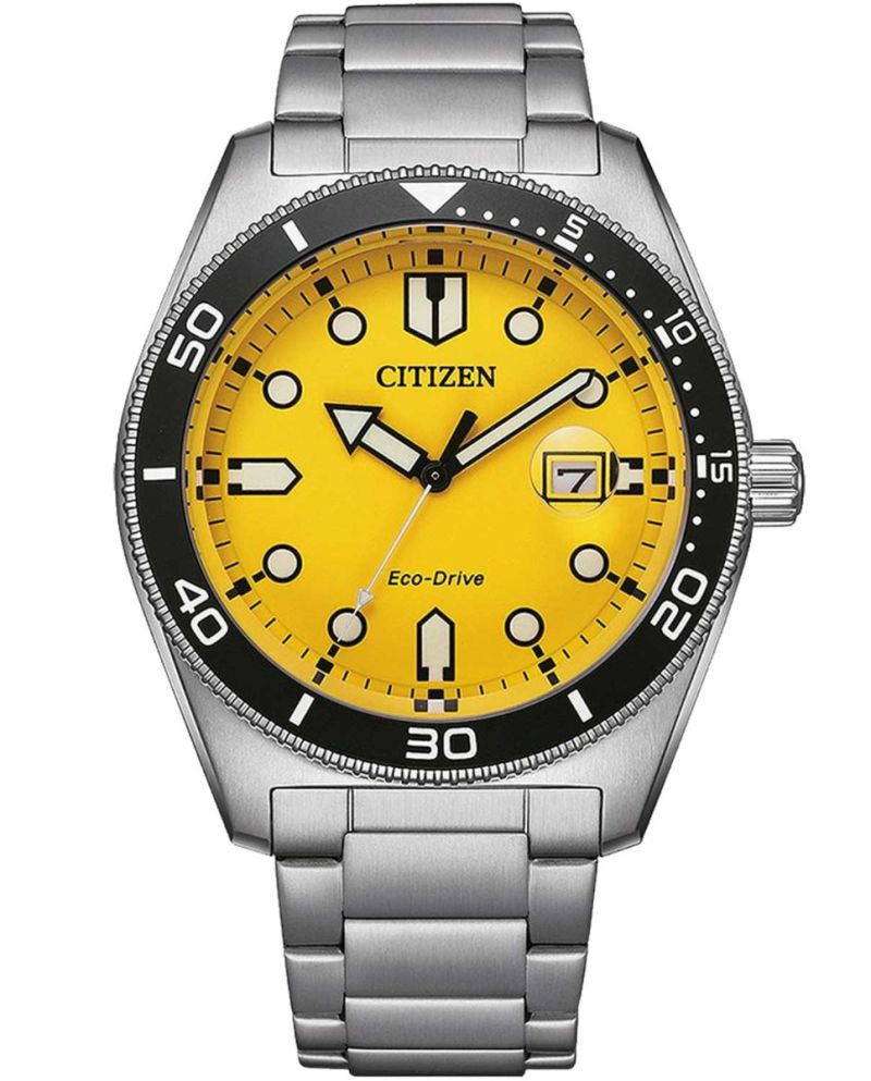 CITIZEN EM0658-95E 腕時計 orient seiko Citizen Eco-Drive sports men's watch | Yellow dial with