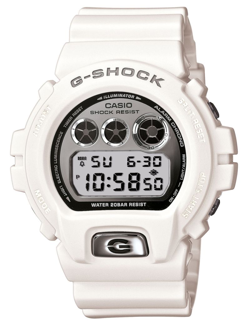 【未使用級極美品】G-SHOCK DW-6900MR／ホワイト／鏡面液晶／完動品 Casio G-Shock DW-6900MR-7ER