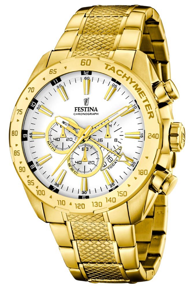 Festina Gold White Chrono F16878/1 RIP