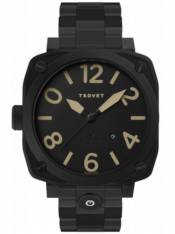 【希少】ソベット TSOVET 腕時計 SVT-CS79 ブラック&ゴールド 希少】ソベット TSOVET 腕時計 SVT-CS79 ブラック&ゴールド