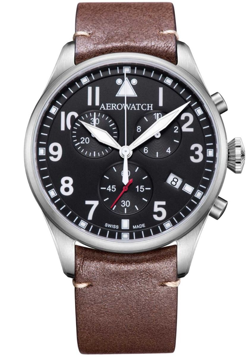 Aerowatch Les Grandes Classiques Chrono Quartz Pilot A 79990 AA03