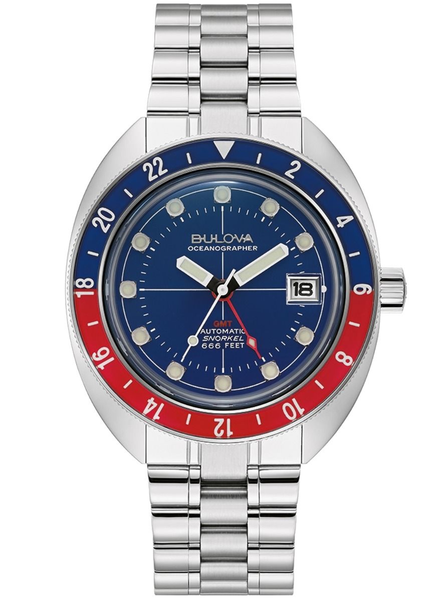 Timeless GMT men's watch with diver features | Bulova