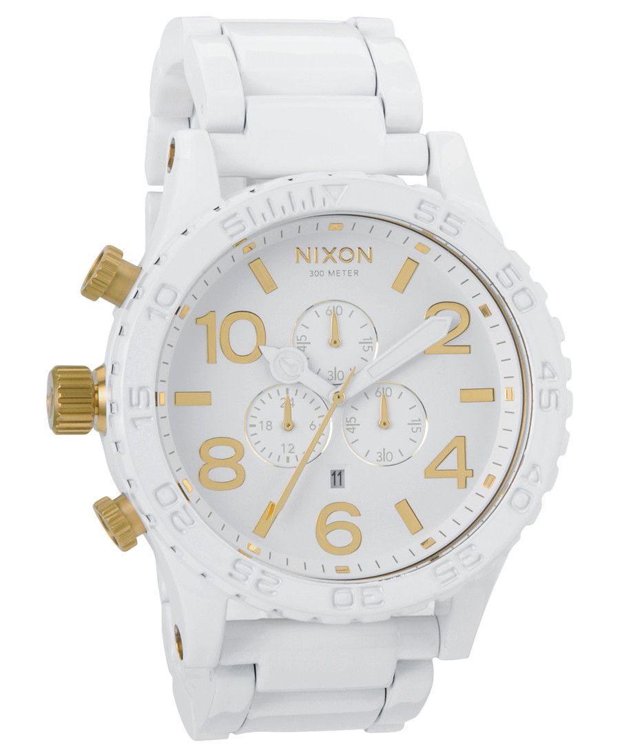 Nixon 51-30 Chrono All White / Gold - A083-1035 - RAB