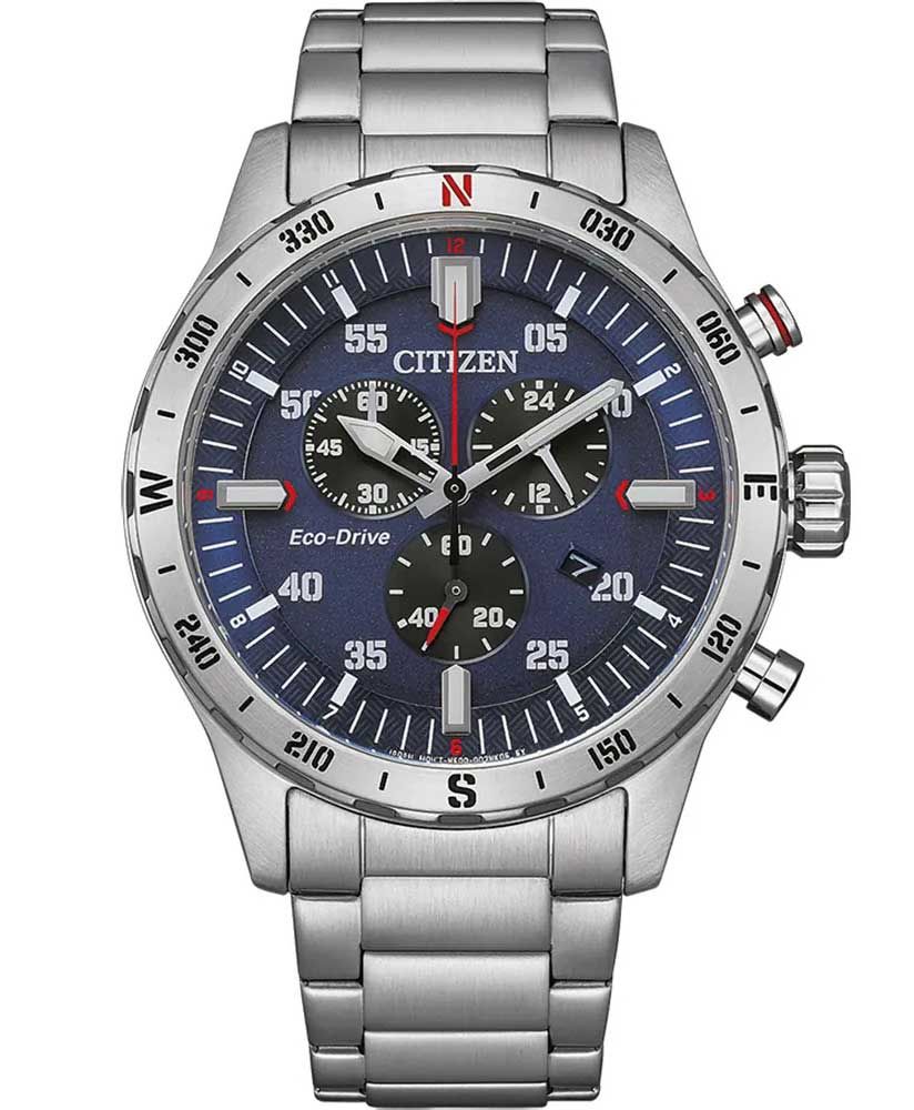 Citizen Eco-Drive sports chronograph | Steel chronograph