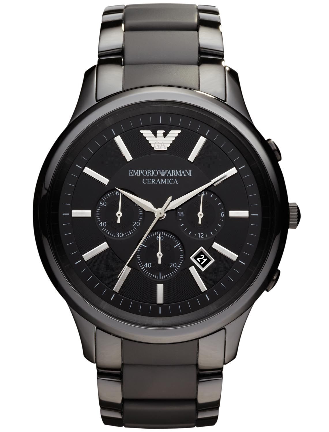 EMPORIA ARMANI CERAMICA 腕時計 Lot - EMPORIO ARMANI CERAMICA WHITE SKELETON MEN'S AUTOMATIC