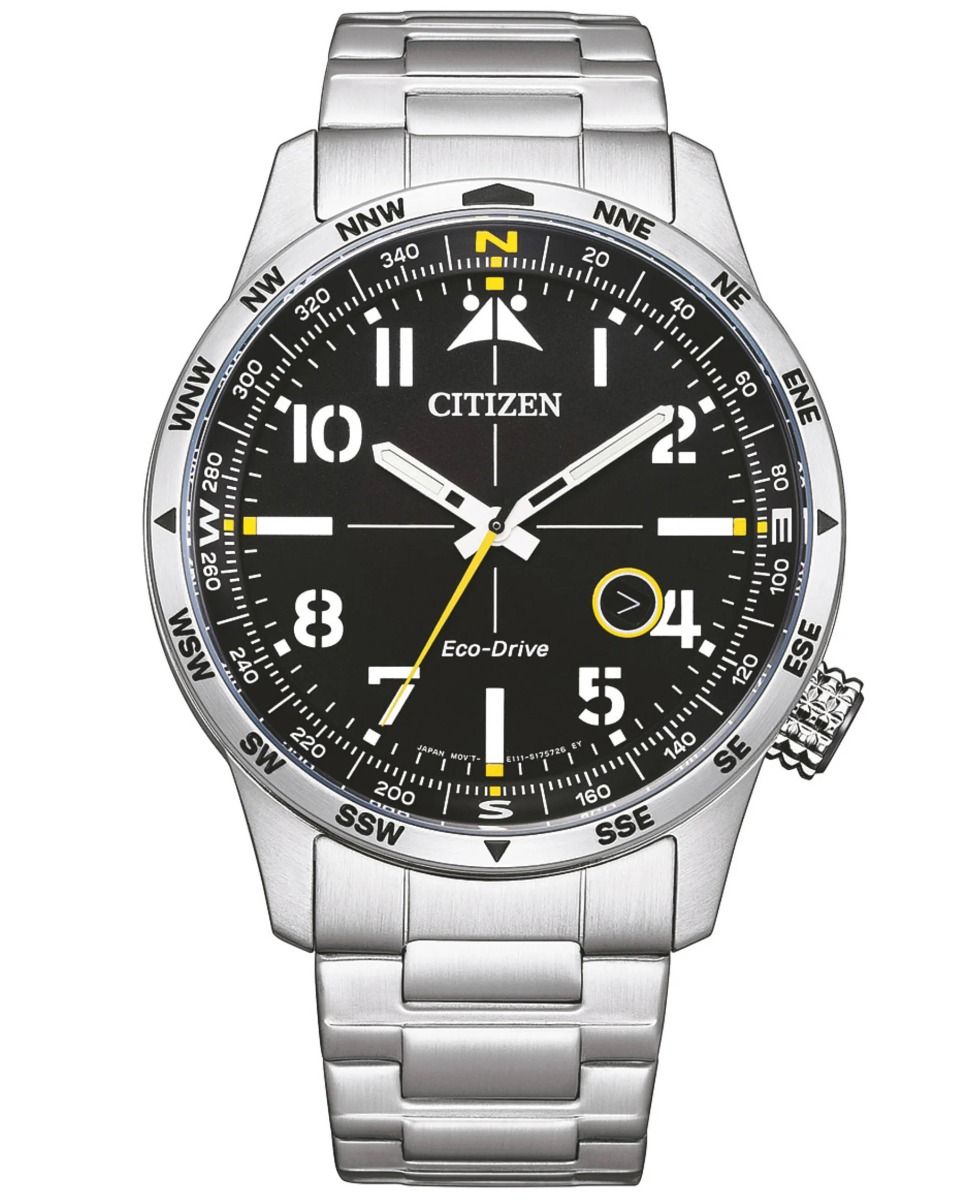 Citizen Eco-Drive pilot men's watch | Compass bezel and large