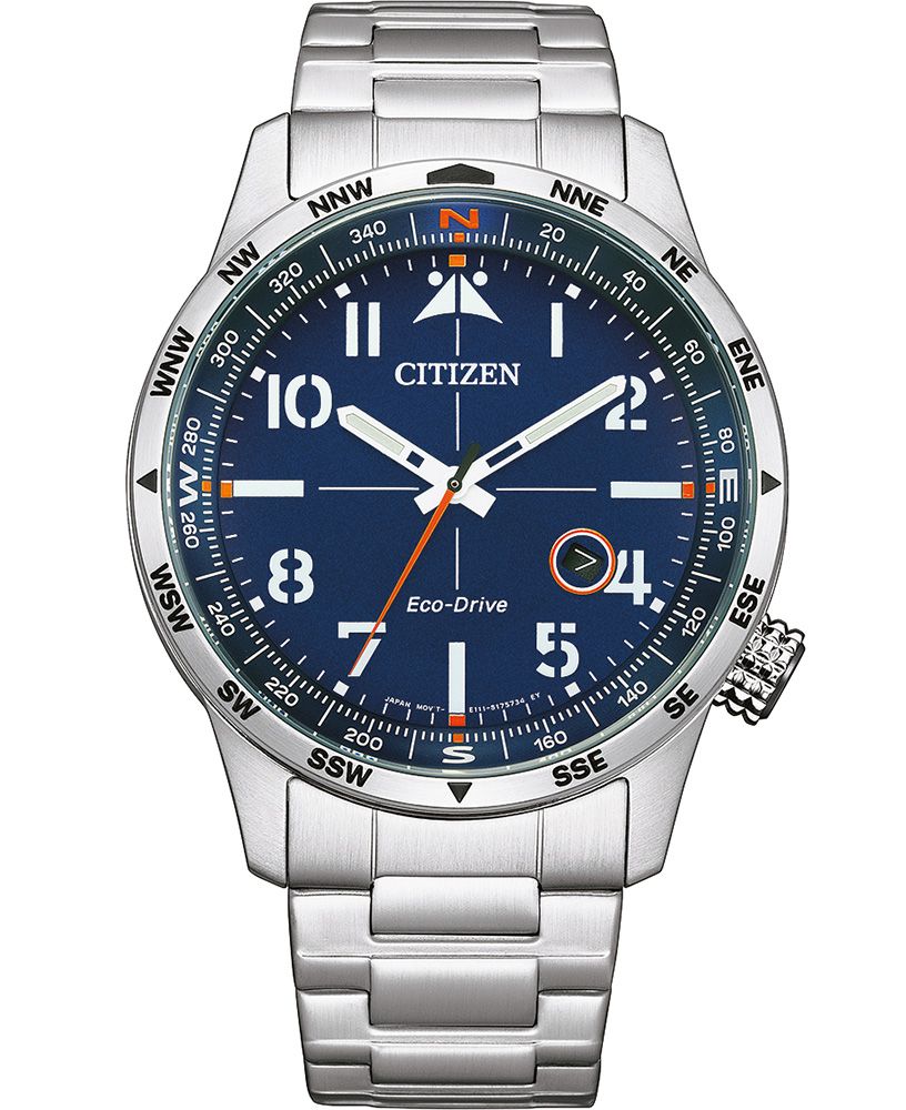 Citizen pilot watch in stainless steel 43mm professional watch