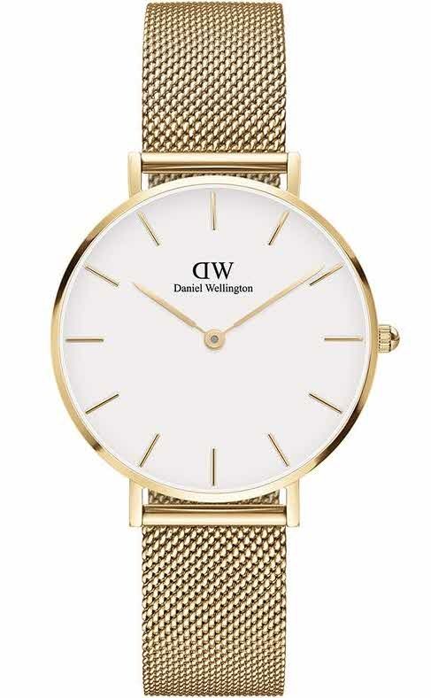 Daniel Wellington ♡DW00100348 ホワイト32mm dw00100348_petite_32_evergold_