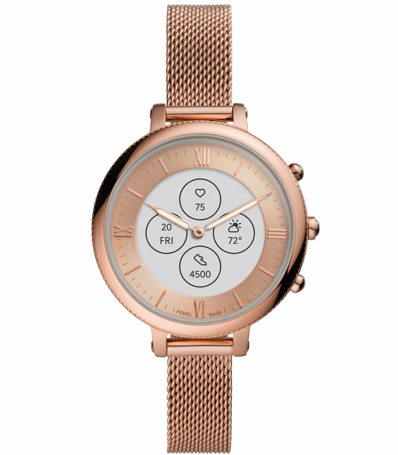 Rose Gold Gold Hybrid Watch Hybrid Smartwatch HR Monroe Rose