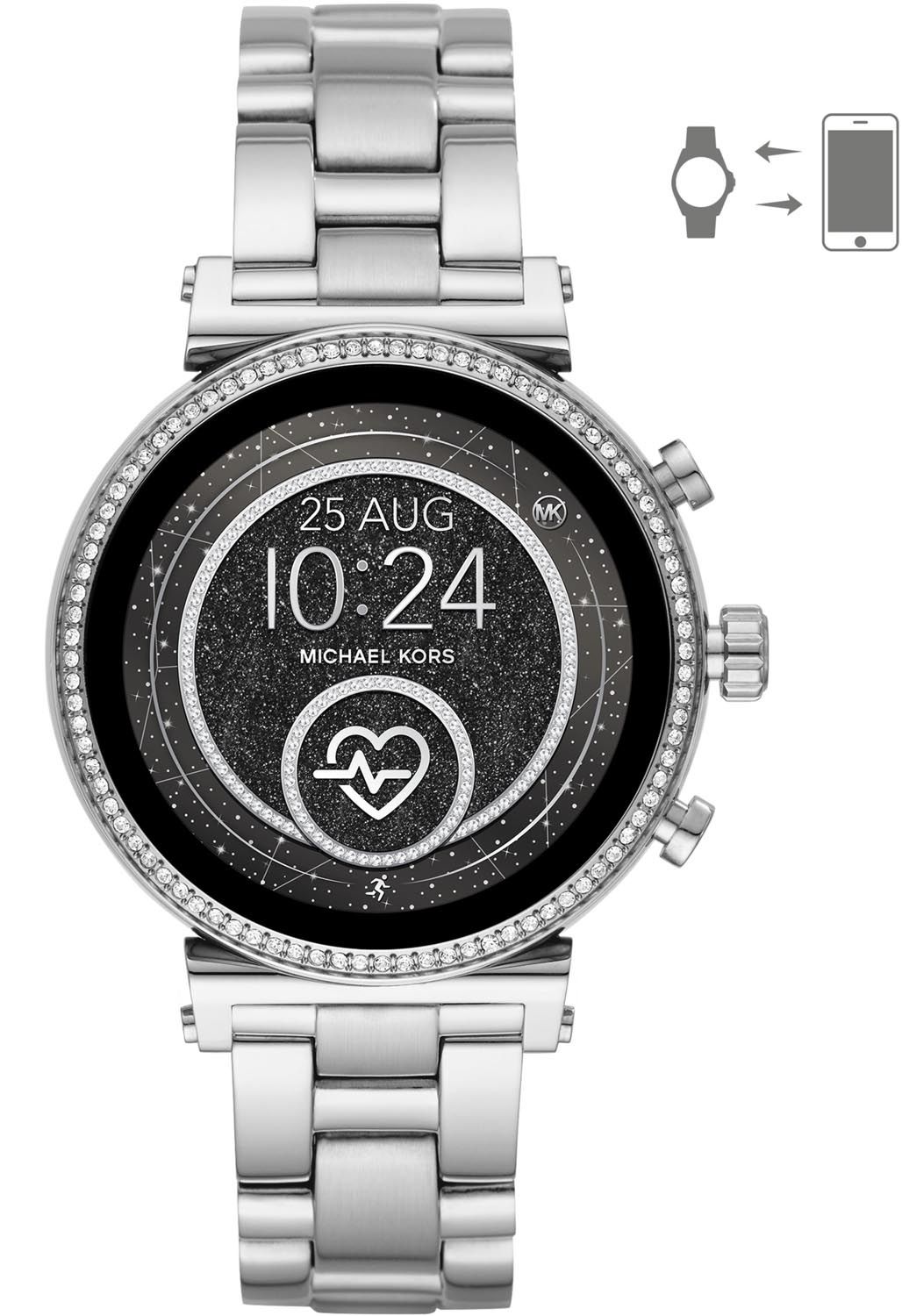 MK sofie touchscreen smart watch Michael Kors Access Sofie MKT5020 Silver Smartwatch  main image 3
