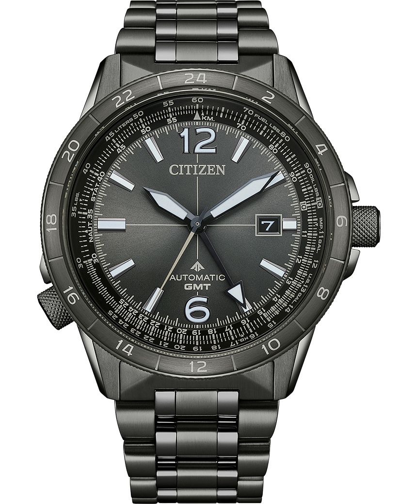 NWT Citizen Promaster GMT Eco-Drive Black Dial Men\'s Watch Citizen JW0097-54E Eco Drive Promaster Tachymeter World Time  main image 3