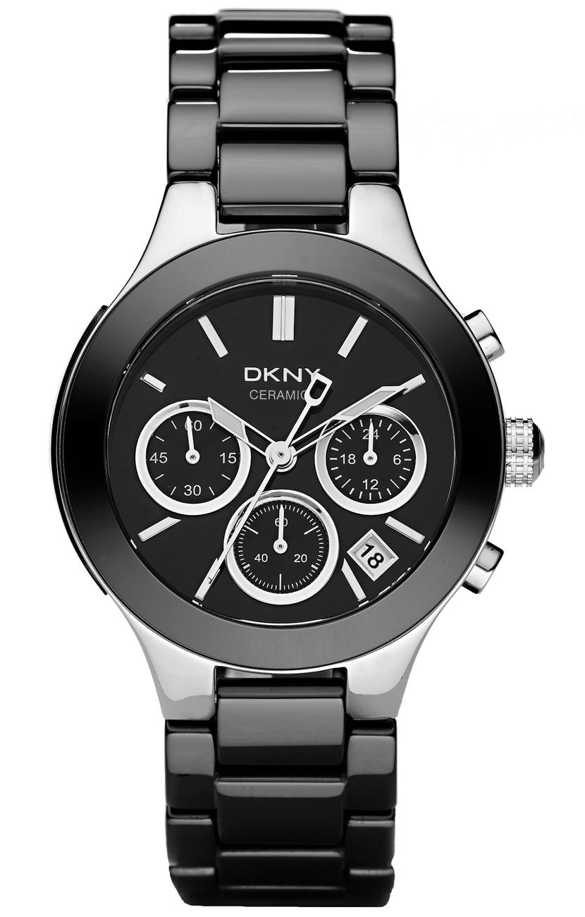 DKNY Chambers Ceramic Black Silver NY4914 - RIP display picture 2