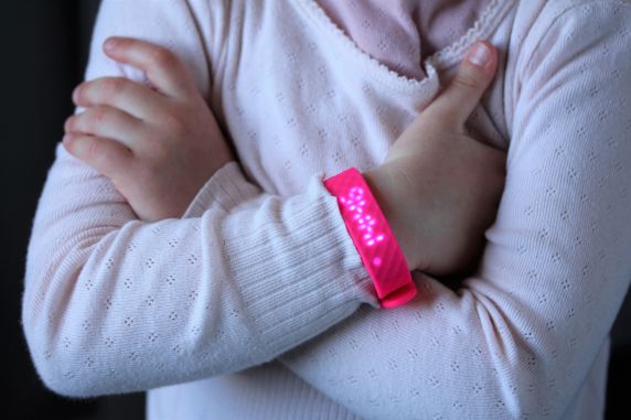 Overcome Bedwetting With This Vibrating Alarm Watch - Pink Sleep Timer FIBEX8V03