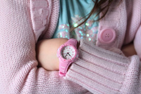 Kids Swimming Watch with Light Up Dial - Pink Girls Sports Watch FIBEXAAC05