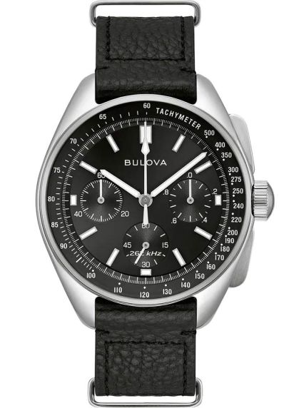 Bulova Lunar Pilot chronograph Apollo 15 edition with extra leather strap | 96K111