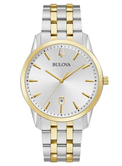 Bulova Sutton men's watch with two-tone steel bracelet and date | 98B385